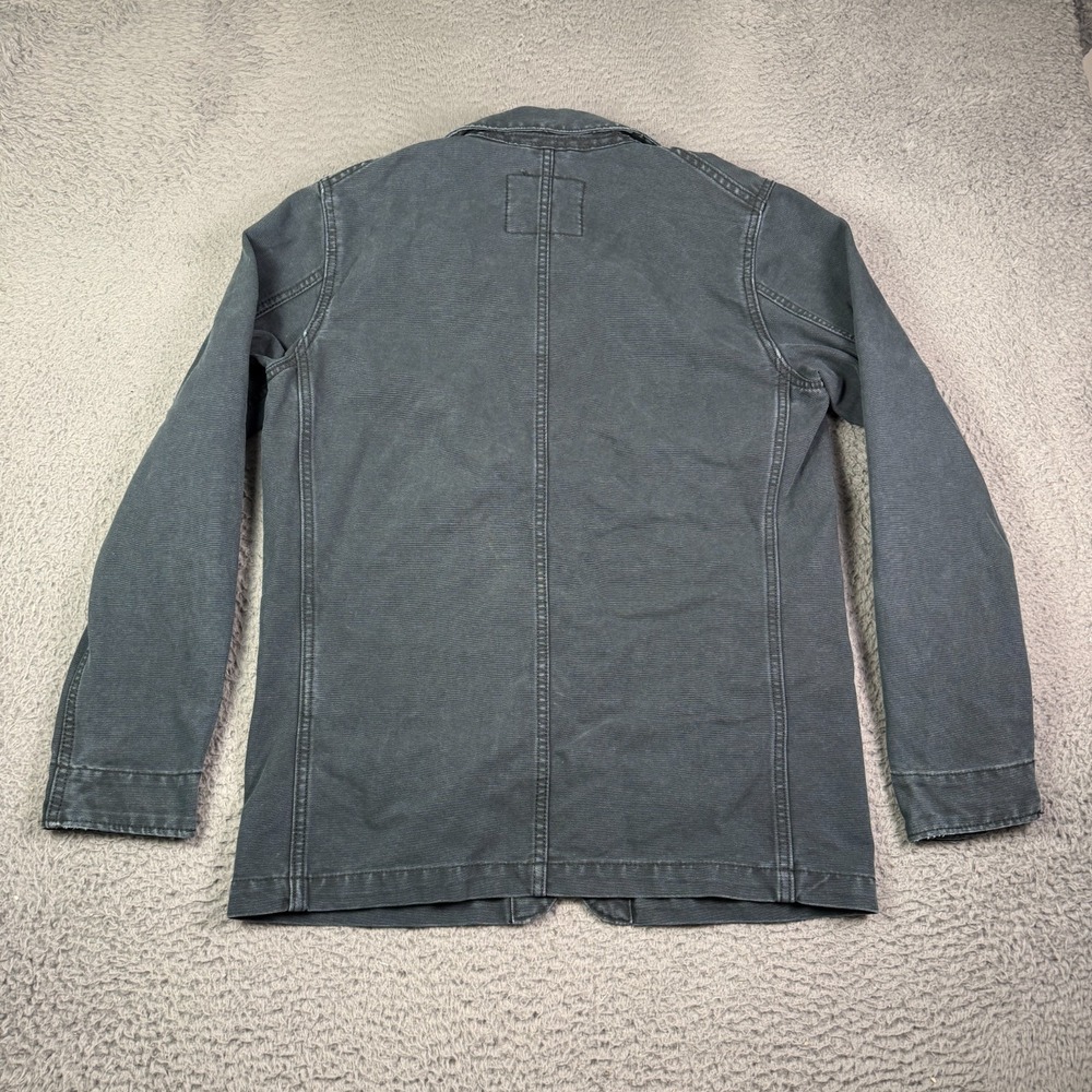 Levi's Engineer's Chore Coat Work Jacket Shacket Mens M Caviar Grey Pockets - Picture 8 of 12